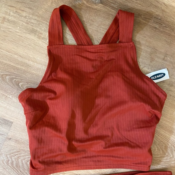 Old Navy Other - NWT Old Navy Dark Orange Bikini Top Sz L